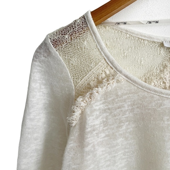 MISS Me Crochet Embroidered Sheer Long Sleeve Top - Picture 2 of 16